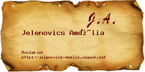 Jelenovics Amália névjegykártya